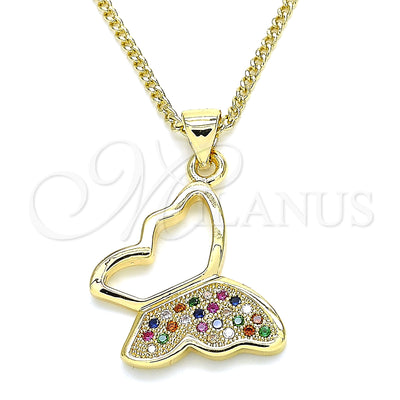 Gold Filled Gold-Filled Butterfly Necklace 04.156.0053.4.20 for wholesale, main product view