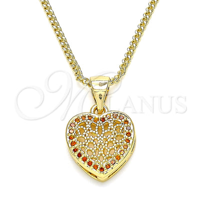 Gold Filled Gold-Filled Heart Necklace 04.156.0327.2.20 for wholesale, main product view