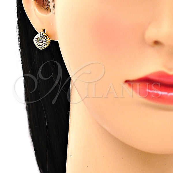 Gold Filled Ring — Earring and Pendant Adult Set Heart Design with — alternate product view — SKU 135477 | Oro Laminado anillo — Earring and Pendant Adult Set corazón diseño with — SKU 135477