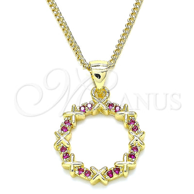 Oro Laminado Pendant Necklace, Gold Filled Style Polished, Golden Finish, 04.156.0335.1.20 (02 MM Thickness, 20 for wholesale, main product view