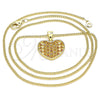 Dorado Oro Laminado Collar, vista 4 de la galería del producto por Mayoreo, vista adicional 4 del producto