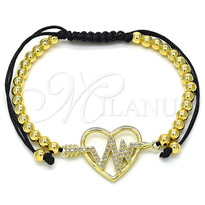Gold Filled Gold-Filled Heart and Ball Bracelet 03.299.0069.11 for wholesale, main product view