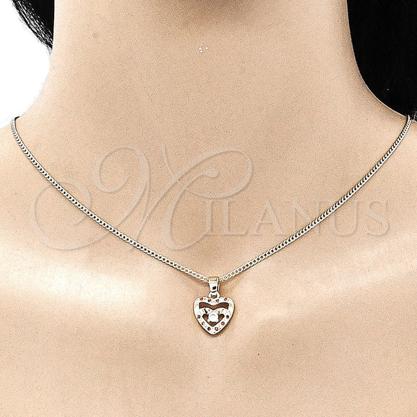 Gold Filled Ring — Earring and Pendant Adult Set Heart Design with — alternate product view — SKU 135742 | Oro Laminado anillo — Earring and Pendant Adult Set corazón diseño with — SKU 135742