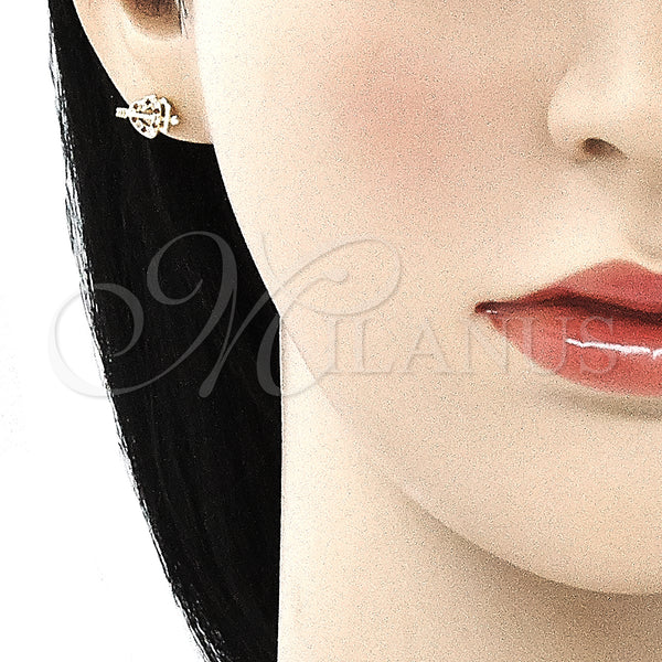 Gold Filled Ring — Earring and Pendant Adult Set Heart Design with — alternate product view — SKU 135767 | Oro Laminado anillo — Earring and Pendant Adult Set corazón diseño with — SKU 135767