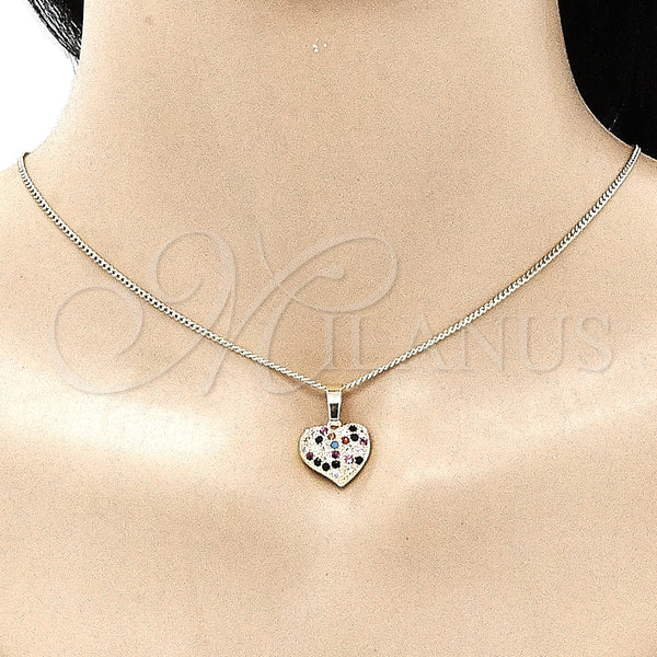 Gold Filled Ring — Earring and Pendant Adult Set Heart Design with — alternate product view — SKU 135771 | Oro Laminado anillo — Earring and Pendant Adult Set corazón diseño with — SKU 135771