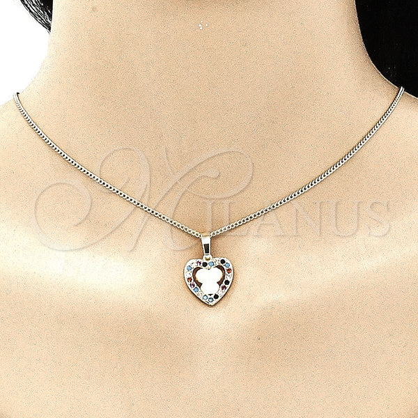 Gold Filled Ring — Earring and Pendant Adult Set Heart and Butterfly — alternate product view — SKU 135780 | Oro Laminado anillo — Earring and Pendant Adult Set corazón and Butterfly — SKU 135780