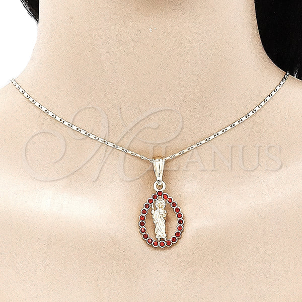 Gold Filled Ring — Earring and Pendant Adult Set San Judas and — alternate product view — SKU 135797 | Oro Laminado anillo — Earring and Pendant Adult Set San Judas and — SKU 135797