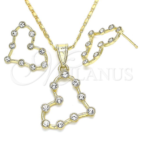 Gold Filled Ring — Earring and Pendant Adult Set Heart Design with — main product view — SKU 135798 | Oro Laminado anillo — Earring and Pendant Adult Set corazón diseño with — SKU 135798