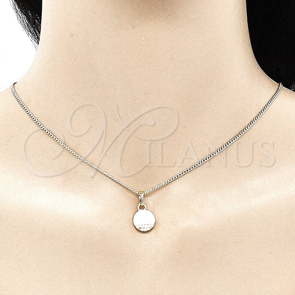 Gold Filled Ring — Earring and Pendant Adult Set with Ivory Pearl — alternate product view — SKU 135848 | Oro Laminado anillo — Earring and Pendant Adult Set with Ivory Pearl — SKU 135848