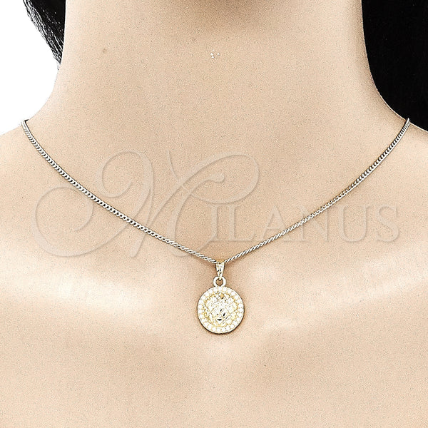 Gold Filled Ring — Earring and Pendant Adult Set with Ivory Pearl — alternate product view — SKU 135853 | Oro Laminado anillo — Earring and Pendant Adult Set with Ivory Pearl — SKU 135853