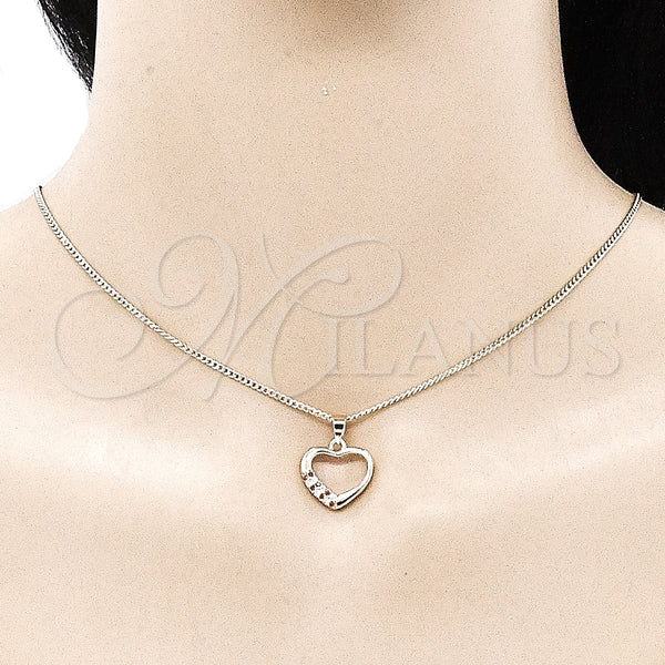 Gold Filled Ring — Earring and Pendant Adult Set Heart Design with — alternate product view — SKU 135901 | Oro Laminado anillo — Earring and Pendant Adult Set corazón diseño with — SKU 135901