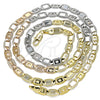 Oro Laminado Basic Necklace, Gold Filled Style Pave Mariner Design, Polished, Golden Finish, 04.319.0011.24 (05 MM Thickness, 24 Inches Length)