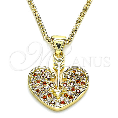 Gold Filled Gold-Filled Heart Necklace 04.156.0346.1.20 for wholesale, main product view