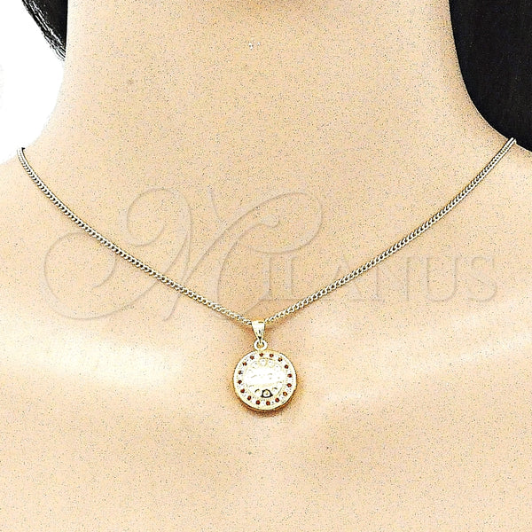 Gold Filled Ring — Earring and Pendant Adult Set Heart Design with — alternate product view — SKU 136078 | Oro Laminado anillo — Earring and Pendant Adult Set corazón diseño with — SKU 136078