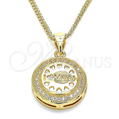 Gold Filled Gold-Filled Heart Necklace 04.156.0348.20 for wholesale, main product view