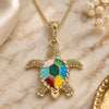 Oro Laminado Basic Necklace, Gold Filled Style Turtle Design, Polished, Golden Finish, 04.380.0001.1.20 (20 Inches Length)