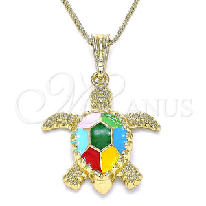 Gold Filled Necklace — Basic Necklace Turtle Design Polished 04. 20 Inches — main product view — SKU 136122 | Oro Laminado collar — básico Necklace Turtle diseño pulido 04. 20 Inches — SKU 136122