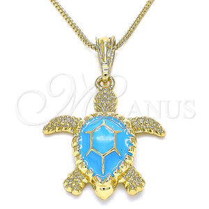 Gold Filled Necklace — Pendant Necklace Turtle Design Polished 04. 20 Inches — main product view — SKU 136124 | Oro Laminado collar — Pendant Necklace Turtle diseño pulido 04. 20 Inches — SKU 136124