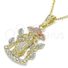 Oro Laminado Religious Pendant, Gold Filled Style Polished, Golden Finish, 05.380.0010