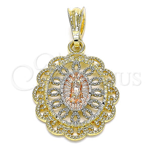 Gold Filled Pendant — Religious Pendant Polished 05. — main product view — SKU 136134 | Oro Laminado dije — Religious Pendant pulido 05. — SKU 136134