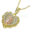 Oro Laminado Religious Pendant, Gold Filled Style Polished, Golden Finish, 05.380.0012