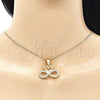 Oro Laminado Pendant Necklace, Gold Filled Style Polished, Golden Finish, 04.380.0004.20 (20 Inches Length)