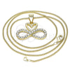 Oro Laminado Pendant Necklace, Gold Filled Style Polished, Golden Finish, 04.380.0004.20 (20 Inches Length)