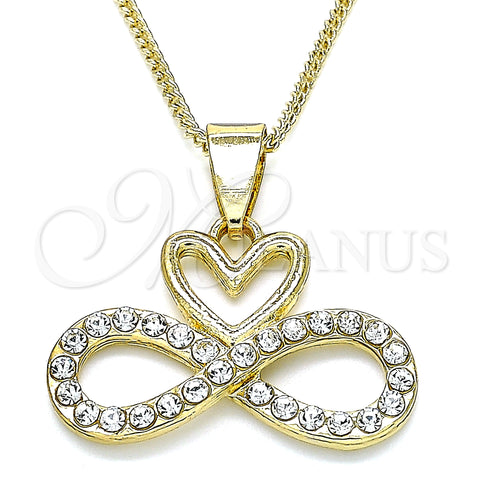 Oro Laminado Pendant Necklace, Gold Filled Style Polished, Golden Finish, 04.380.0004.20 (20 Inches Length)