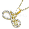 Oro Laminado Pendant Necklace, Gold Filled Style Polished, Golden Finish, 04.380.0006.20 (20 Inches Length)
