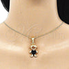 Oro Laminado Pendant Necklace, Gold Filled Style Polished, Golden Finish, 04.380.0008.20 (20 Inches Length)