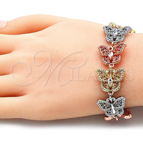 Gold Filled Bracelet — Fancy Bracelet Polished 03. 8 Inches Length — alternate product view — SKU 136145 | Oro Laminado brazalete — elegante Bracelet pulido 03. 8 Inches Length — SKU 136145