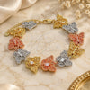 Oro Laminado Fancy Bracelet, Gold Filled Style Polished, Golden Finish, 03.380.0006.08 (8 Inches Length)