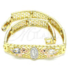 Dorado Oro Laminado Pulsera, vista 4 de la galería del producto por Mayoreo, vista adicional 4 del producto
