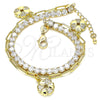Oro Laminado Charm Bracelet, Gold Filled Style Polished, Golden Finish, 03.63.2183.08 (8 Inches Length)