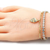 Oro Laminado Charm Bracelet, Gold Filled Style Polished, Golden Finish, 03.63.2184.08 (8 Inches Length)