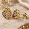 Oro Laminado Stud Earring, Gold Filled Style Polished, Golden Finish, 02.94.0080.1