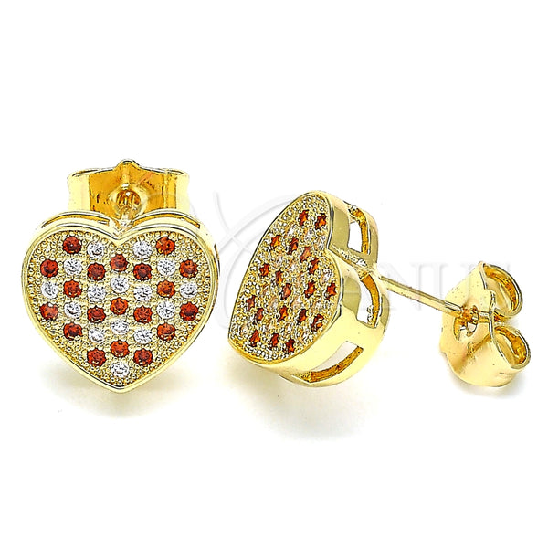 Oro Laminado Stud Earring, Gold Filled Style Polished, Golden Finish, 02.94.0080.1