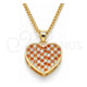 Oro Laminado Pendant Necklace, Gold Filled Style Polished, Golden Finish, 04.94.0036.1.20 (20 Inches Length)