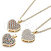 Oro Laminado Pendant Necklace, Gold Filled Style Polished, Golden Finish, 04.94.0036.1.20 (20 Inches Length)