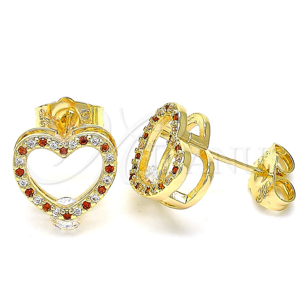 Oro Laminado Stud Earring, Gold Filled Style Polished, Golden Finish, 02.94.0093.1