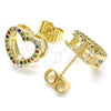 Oro Laminado Stud Earring, Gold Filled Style Polished, Golden Finish, 02.94.0093.2