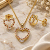 Oro Laminado Earring and Pendant Adult Set, Gold Filled Style Polished, Golden Finish, 10.94.0003.1