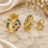 Oro Laminado Stud Earring, Gold Filled Style Polished, Golden Finish, 02.94.0107.2