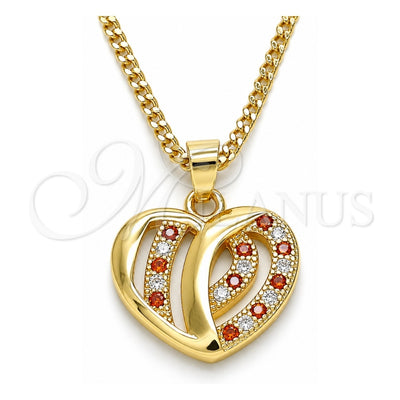 Oro Laminado Pendant Necklace, Gold Filled Style Polished, Golden Finish, 04.94.0038.1.20 (20 Inches Length)