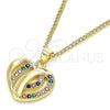 Oro Laminado Pendant Necklace, Gold Filled Style Polished, Golden Finish, 04.94.0038.2.20 (20 Inches Length)