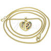 Oro Laminado Pendant Necklace, Gold Filled Style Polished, Golden Finish, 04.94.0038.2.20 (20 Inches Length)