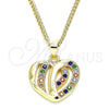 Oro Laminado Pendant Necklace, Gold Filled Style Polished, Golden Finish, 04.94.0038.2.20 (20 Inches Length)
