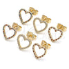 Oro Laminado Stud Earring, Gold Filled Style Polished, Golden Finish, 02.94.0117.1