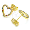 Oro Laminado Stud Earring, Gold Filled Style Polished, Golden Finish, 02.94.0117.2