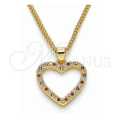 Oro Laminado Pendant Necklace, Gold Filled Style Polished, Golden Finish, 04.94.0039.1.20 (20 Inches Length)